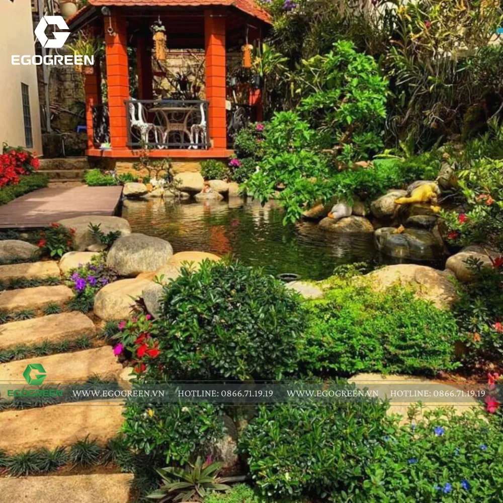 Check kỹ tiểu cảnh xem vận hành ổn định hay chưa.